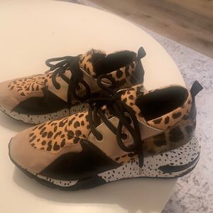 Steve Madden Cliff Womens Animal Print Shoes 8.5